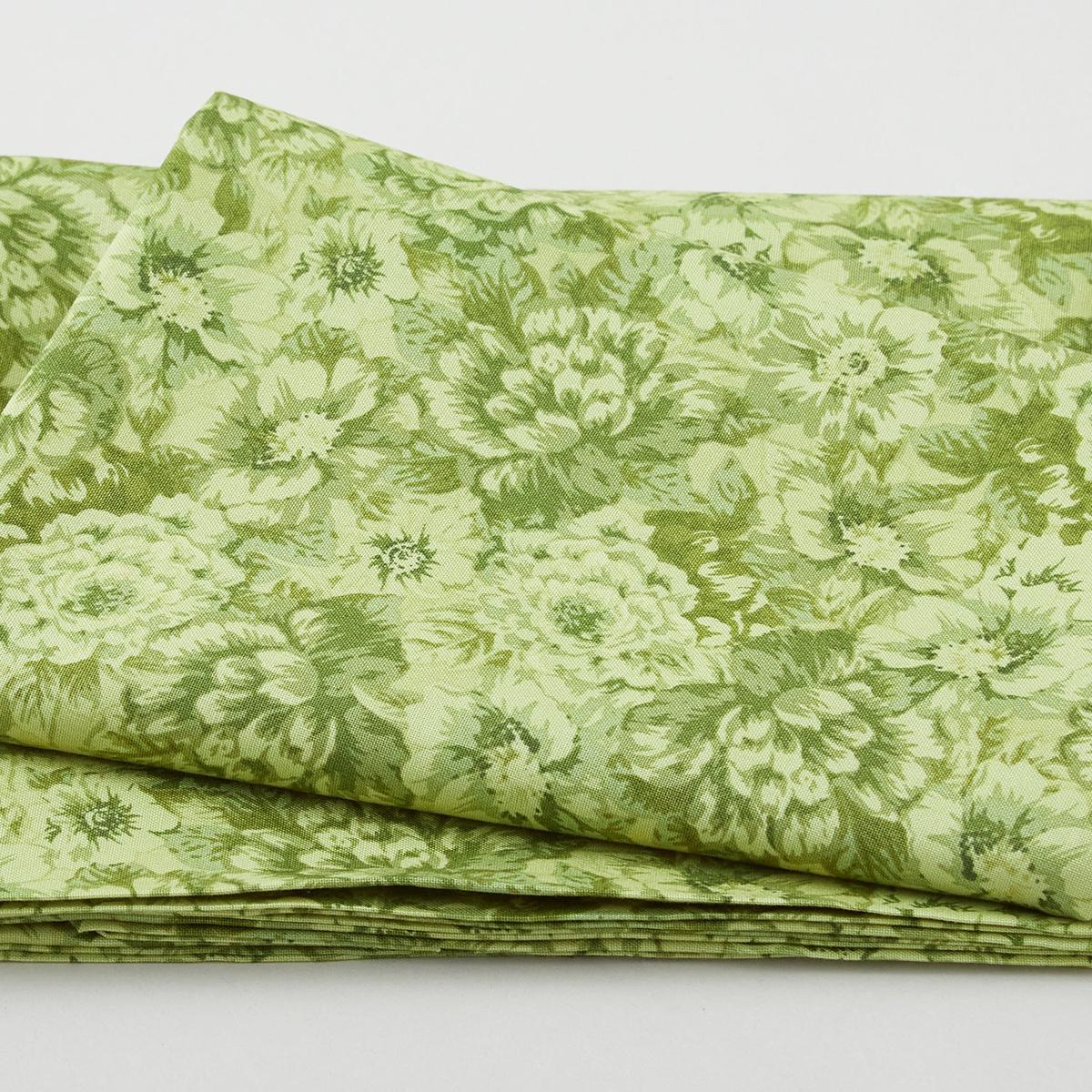 Adelaide Favorites - Packed Floral Green 2 Yard Cuts