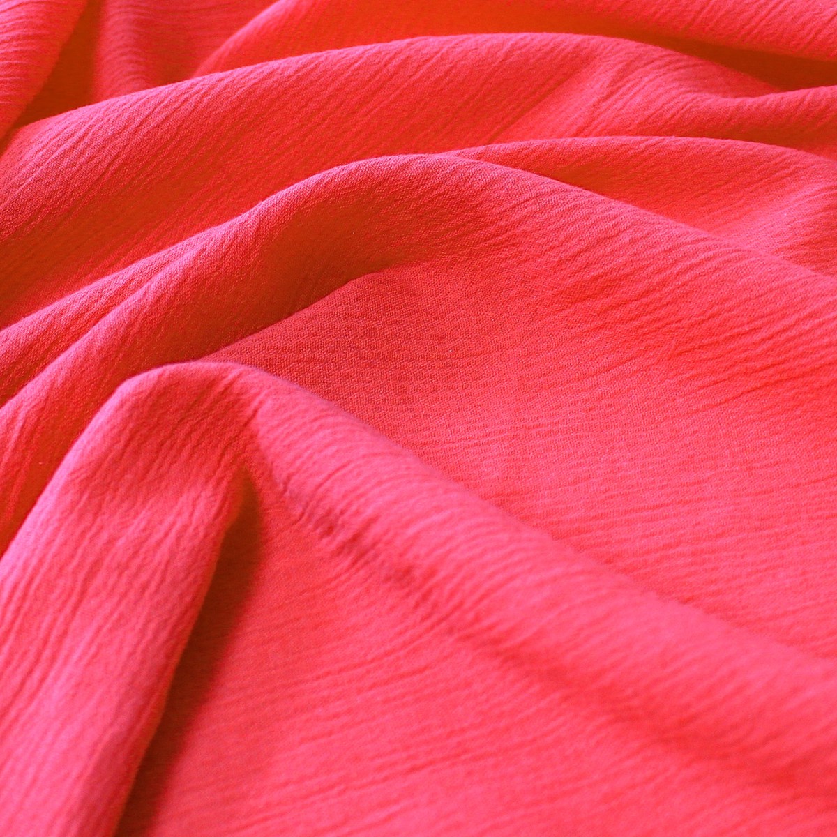 crinkle yoryu viscose dressweight woven - coral rose