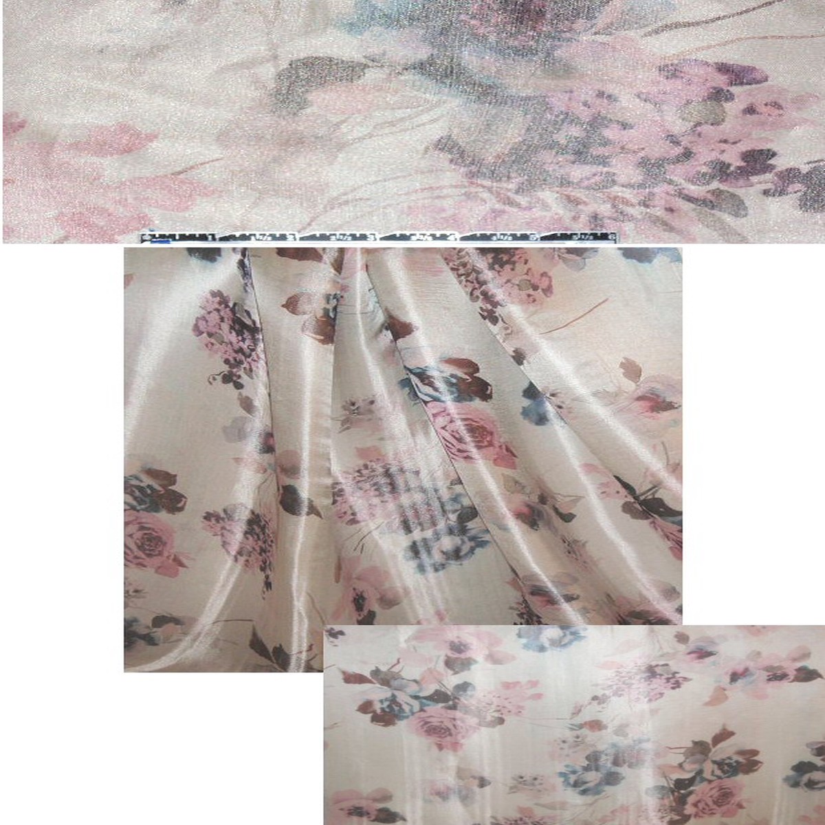 famous designer special weave vintage silk/nylon