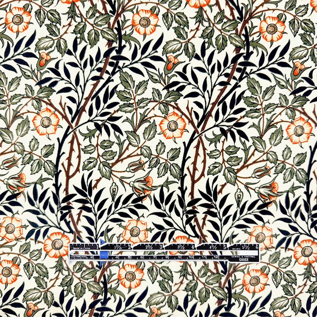 Italian 'espalier' printed silk blouseweight