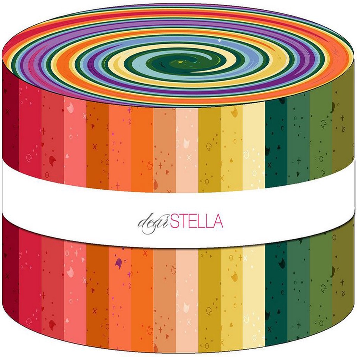 Dear Stella Kitty Litter Design Roll (Jelly Roll)